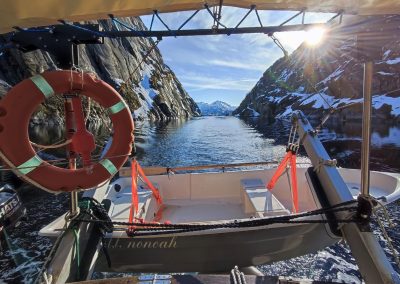 Laminátový člun lodi Nonoah